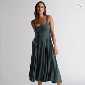 Quince Tencel Jersey Fit and Flare Dress